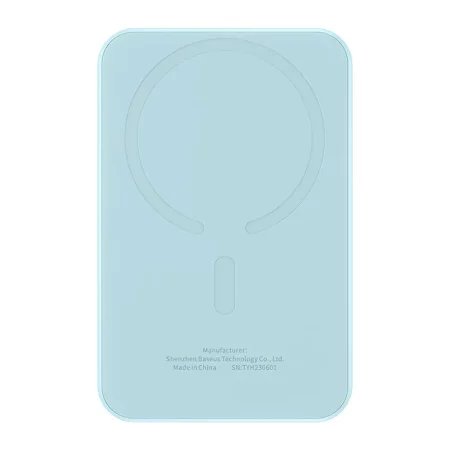 Magnetyczny mini powerbank Baseus 5000mAh, USB-C 20W (niebieski)