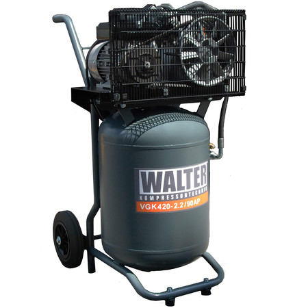 Kompresor sprężarka tłokowa 90L 10bar 2,2kW Walter VGK 420-2,2/90A