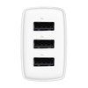 Ładowarka sieciowa Baseus Compact Quick Charger, 3x USB, 17W (biała)