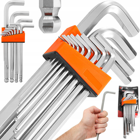 Klucze imbusowe z kulką 13szt zestaw Verke V35506