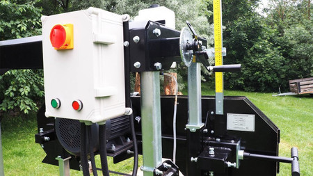 Automatyczny trak taśmowy elektryczny OPTIMAT Timberland TMC 790-Automatic z osłoną taśmy i elektrycznym sterowaniem góra/dół i przód/tył