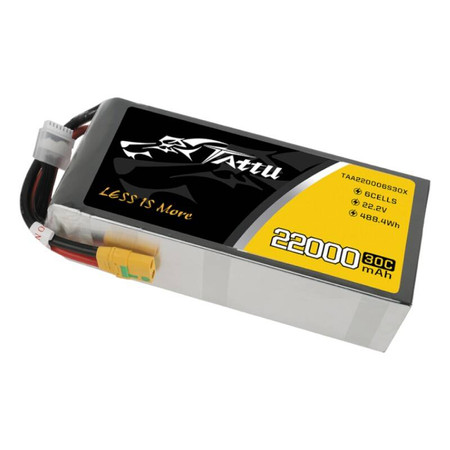 Akumulator Tattu 22000mAh 22.2V 30C 6S1P Lipo Pack z konektorem XT90-S