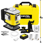 Laser krzyżowy (fioletowy) 4x360 Nivel System CL5V + tyczka zestaw
