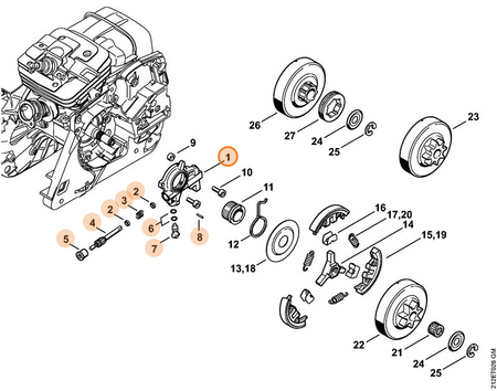 Pompa Olejowa Pilarki STIHL 1135-640-3200
