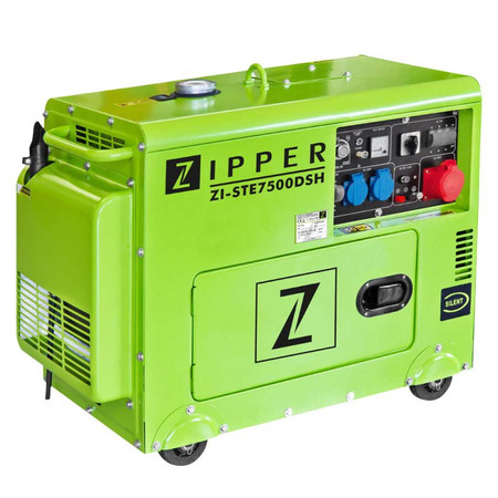 Generator Agregat Prądu Budowlany AVR Diesel Zipper ZI-STE7500DSH