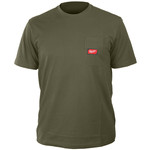 Koszulka zielona L z kieszonką z krótkim rękawem Milwaukee 4932493020