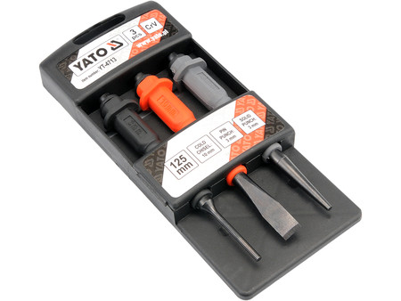 Wybijaki i przecinak zestaw 3szt CRV Yato YT-4713