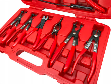 Szczypce do opasek zaciskowych zestaw 9szt Verke V86270