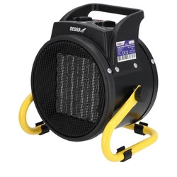 Nagrzewnica elektryczna PTC 2,0kW, Okrągła, Czarna Dedra DED9930C