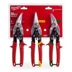 NOŻYCE DO BLACHY ZESTAW 3szt MILWAUKEE 48224533