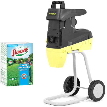 Rozdrabniacz elektryczny 2600W Gardyer R600 + Nawóz Do Trawnika 1KG GRATIS