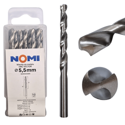 Wiertło do metalu 10 szt. 5,5mm Nomi hrc vector do stali tworzyw drewna żeliwa