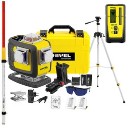 Laser krzyżowy (fioletowy) 4x360 bluetooch Nivel System CL4D-P + zestaw