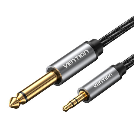 Kabel audio mini jack 3.5mm męski do jack 6.35mm męski Vention BCYHL 10m