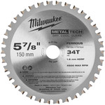 Tarcza tnąca do metalu 150x20mm 34T Milwaukee 48404080