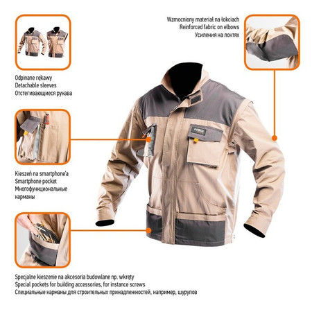 BLUZA ROBOCZA 2w1 XL/56 NEO Tools 81-310-XL