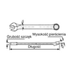 KLUCZ PŁASKO-OCZKOWY 6mm TENG TOOLS 72670102