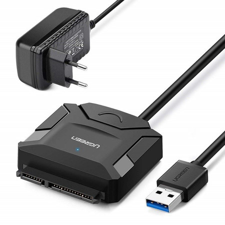 Adapter USB 3.0 - SATA UGREEN do dysków 2,5''/3,5'' (czarny)