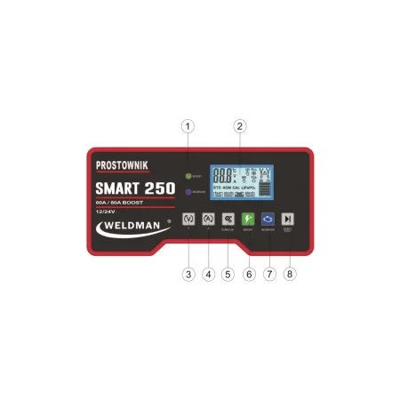 Prostownik 12/24V Weldman SMART 250