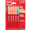 Zakreślacze markery INKZALL 5szt Milwaukee 48223206