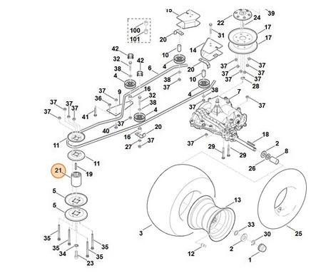 Piasta noża STIHL 6170-764-0400