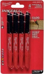 MARKERY INKZALL CZARNE 4szt MILWAUKEE 4932480551