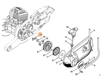 Stihl Spręzyna Rygla TS 700, TS 800 4224-195-3501