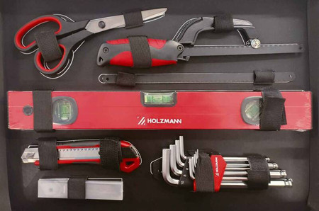 Walizka narzędziowa, skrzynka z wyposażeniem Holzmann WZK119ECO - 119 elementów