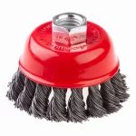 Szczotka doczołowa stalowa, skręcana M14 60mm Schmith SSZD-11