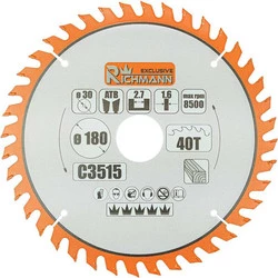 Piła tarczowa widiowa do drewna 350x30mm 40Z Richmann C3535