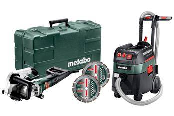 Bruzdownica MFE 40 SET  w walizce z 2 tarczami uniwersalnymi urządzenie sieciowe w zestawie Metabo 691058000