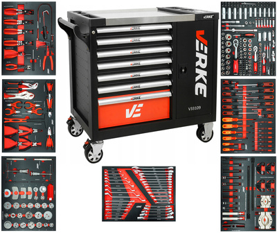 Szafka narzędziowa EVA 306 elementów Verke V33109