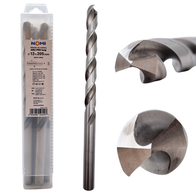 Wiertło do metalu 13x205mm przedłużane Nomi hrc pro long długie din 340