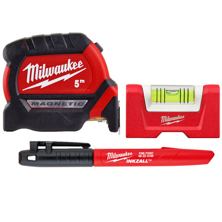  ZESTAW POZIOMICA MIARKA MARKER MILWAUKEE 4932480552