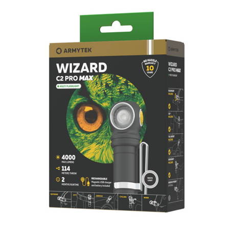 ARMYTEK LATARKA WIZARD C2 PRO MAX WHITE