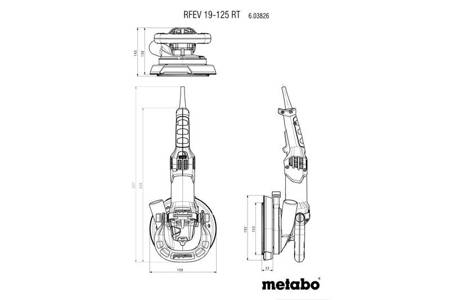 Frezarka do renowacji RFEV 19-125 RT Metabo 603826700