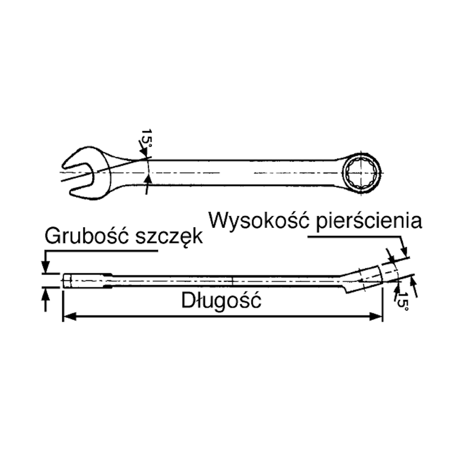 KLUCZ PŁASKO-OCZKOWY 11mm TENG TOOLS 72670607