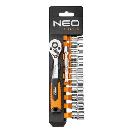 Klucze nasadowe 1/4" zestaw 14 elementów NEO Tools 08-652