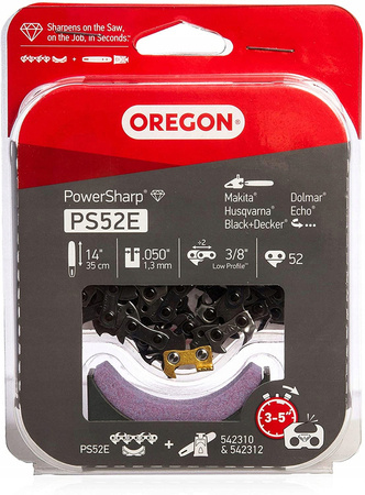 Łańcuch tnący + kamień 52 3/8 1,3 PowerSharp Oregon PS52E