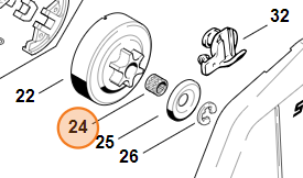 Łożysko Pilarki Igiełkowe STIHL 10x13x10mm 9512-933-2260