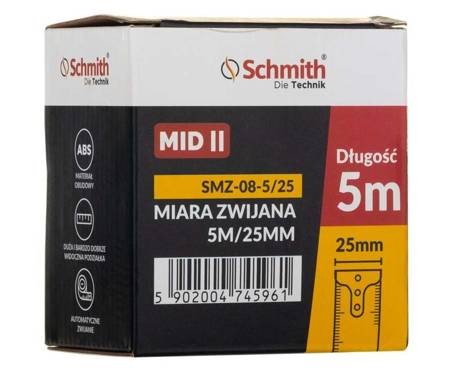 Miara Zwijana 5m 25mm SCHMITH SMZ-08-5/25