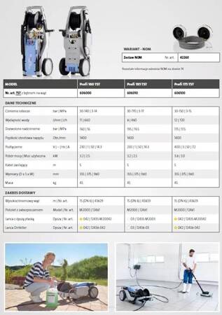 Myjka ciśnieniowa Profi 160 TST 140 bar 660l Kranzle 606000