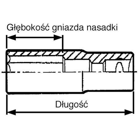 NASADKA UDAROWA DŁUGA 1/2'' 11mm TENG TOOLS 101780963