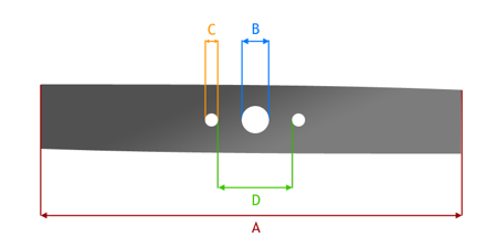 NÓŻ DO KOSIARKI 53cm TURBO 55 STIGA 1111-9091-02