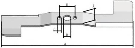 NÓŻ KOSIARKI FI10mm STIGA 1134-9121-01