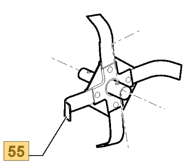 NOŻE KPL. LEWE SILEX 500R-G STIGA 1483-2170-01