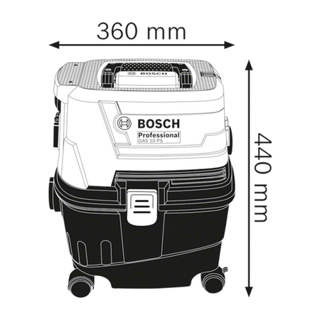 ODKURZACZ 1100W GAS 15 PS BOSCH 06019E5100