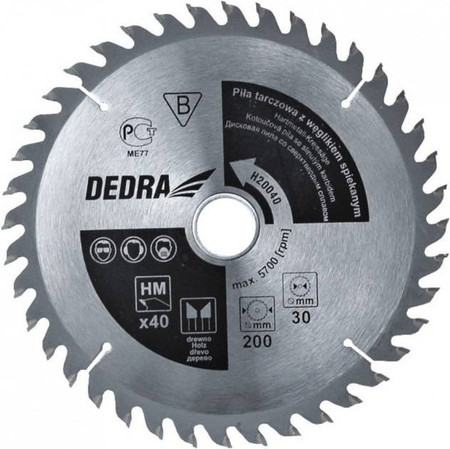 PIŁA TARCZOWA 250x30mm 60Z DEDRA H25060