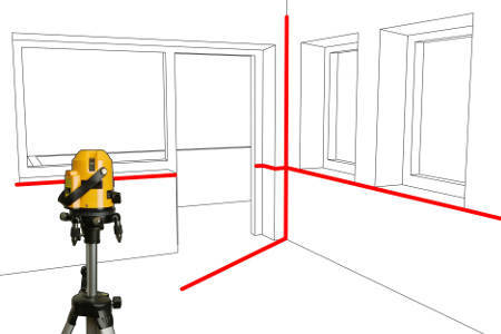 POZIOMUJĄCY LASER LINIOWY + STATYW LAMIGO CROSS4R