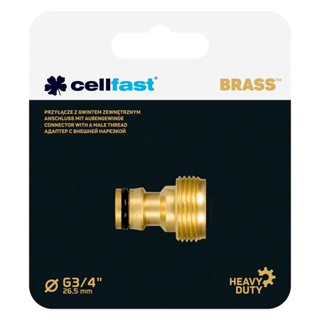 Przyłącze 3/4'' Gwint Zewnętrzny Brass Cellfast 52-870